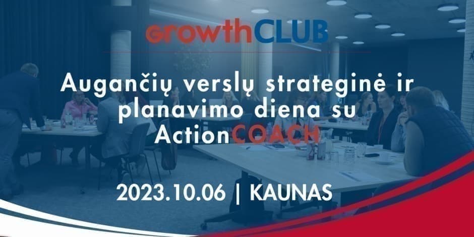 Augančių verslų strateginė ir planavimo diena su ActionCOACH