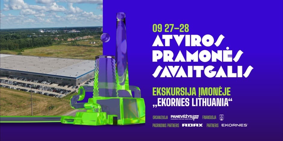 ATVIROS PRAMONĖS SAVAITGALIS 2024 ekskursija įmonėje „Ekornes Lithuania“