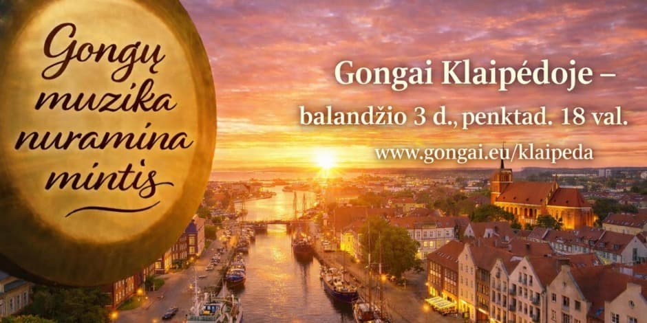 Gongai Klaipėdoje. Veda Vyrenijus.