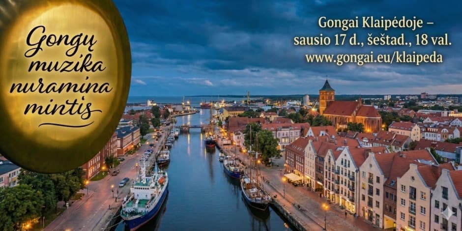 Gongai Klaipėdoje. Veda Vyrenijus.