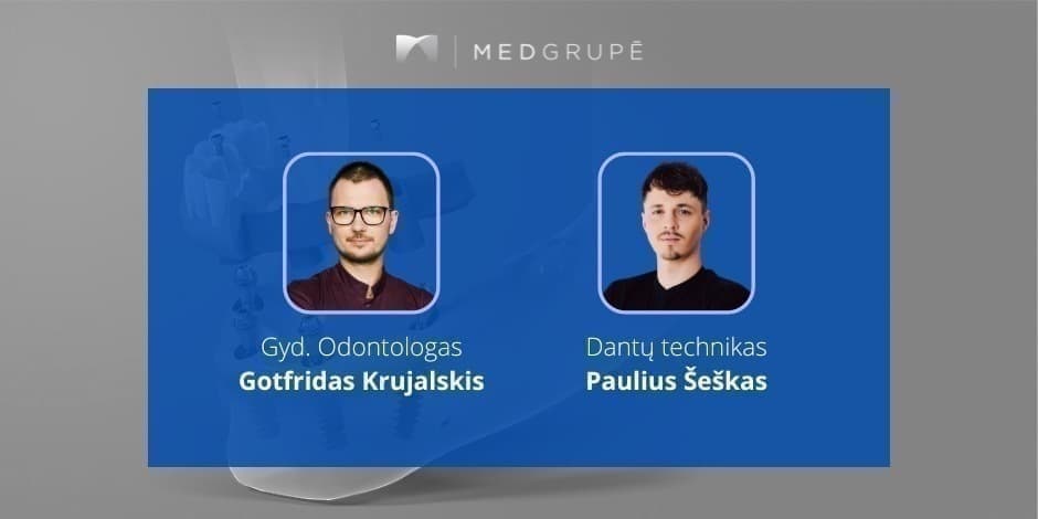 K10267_Dantų techniko ir ortopedo darbo etapai, gydant potencialiai bedančius pacientus