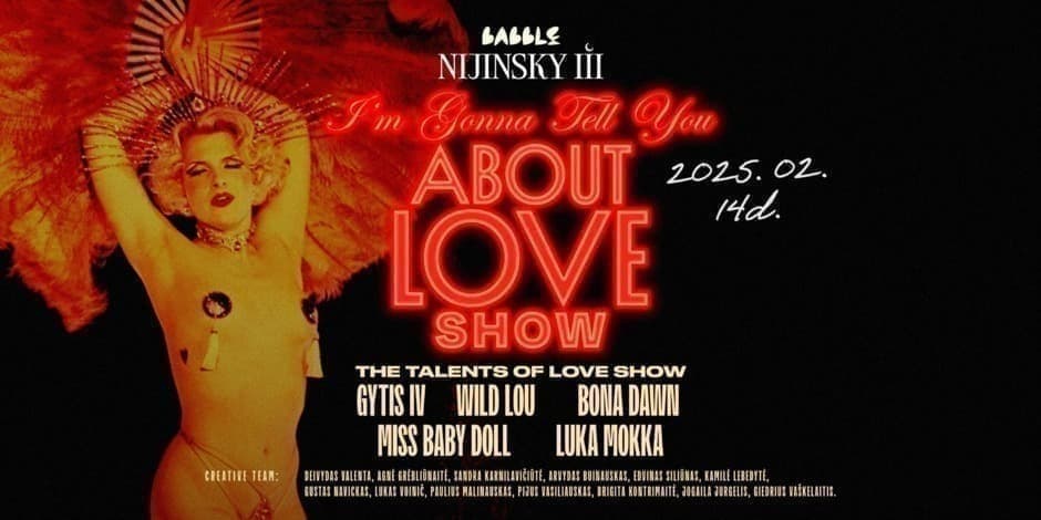 "I'M GONNA TELL YOU ABOUT LOVE" CABARET SHOW