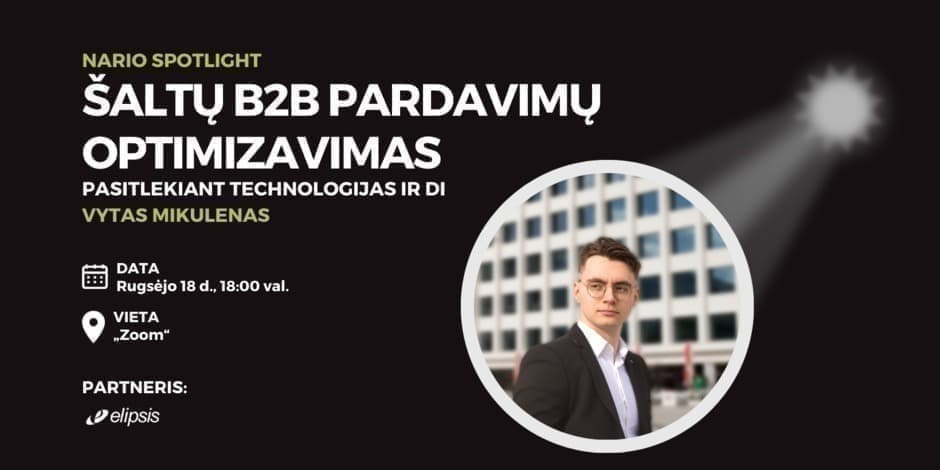 Šaltų B2B pardavimų optimizavimas pasitelkiant technologijas ir DI