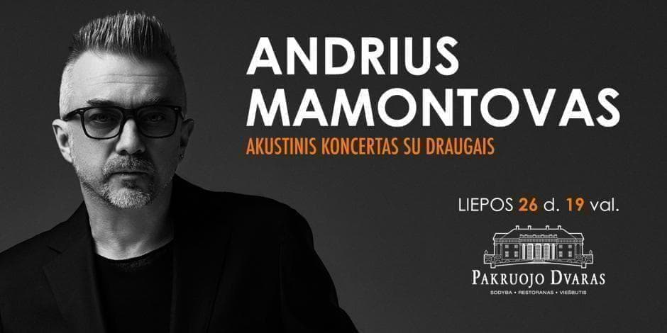 Andriaus Mamontovo akustinis koncertas Pakruojo dvare