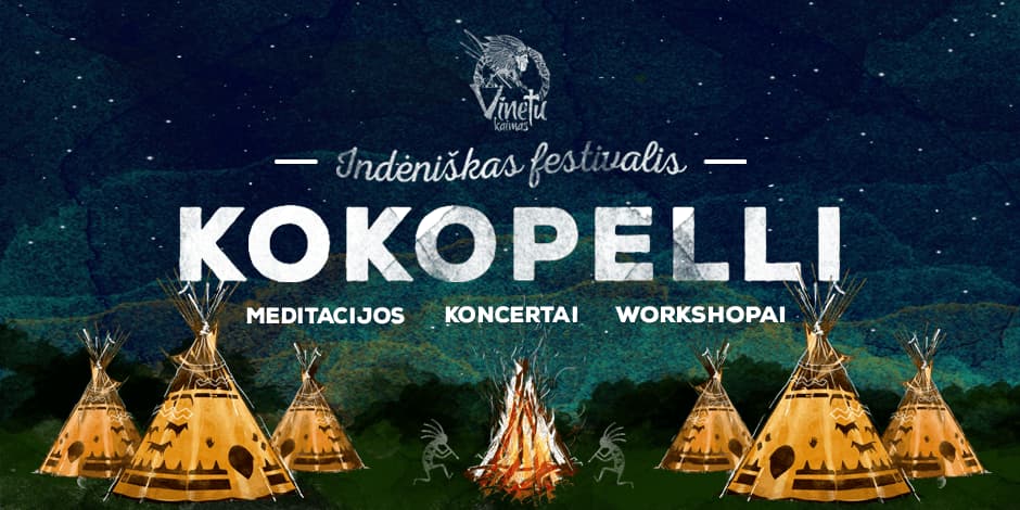 „KOKOPELLI“  indėniškas Joninių festivalis