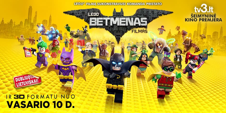 Lego Betmenas Filmas 3d Vasario 22 D Tickets Paysera Com