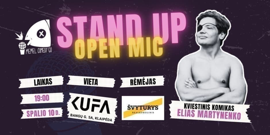 Memel Comedy Co - STAND UP  Open Mic - Klaipėda (10.10)