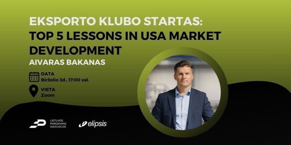 Eksporto klubo startas: Top 5 lessons in USA market development