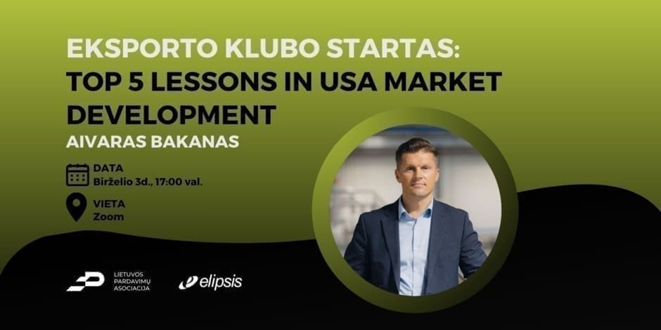 Eksporto klubo startas: Top 5 lessons in USA market development