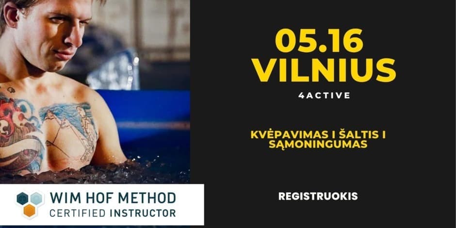 Wim Hof Method Vilnius su Ž. Gruodžiu