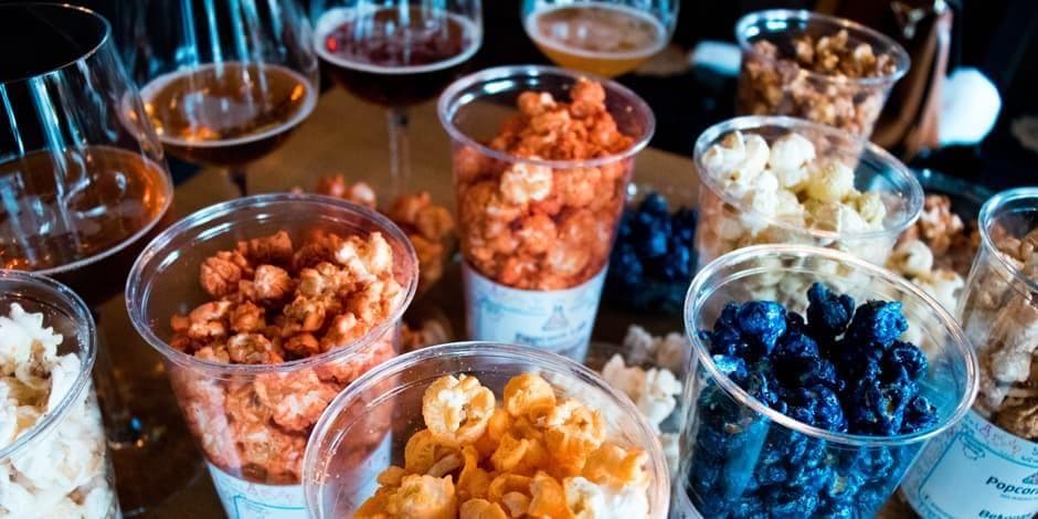 Popcorn Lab spragėsių degustacija su alaus someljė V. Čičeliu