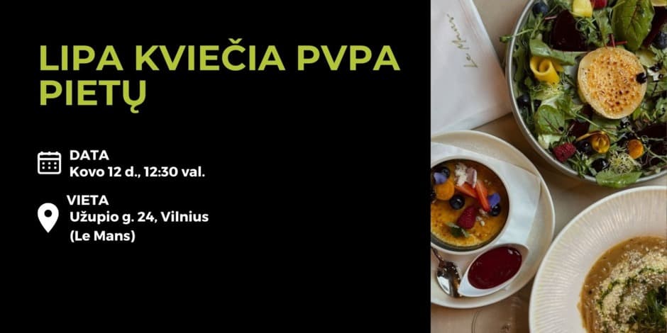 LiPA kviečia PVPA pietų