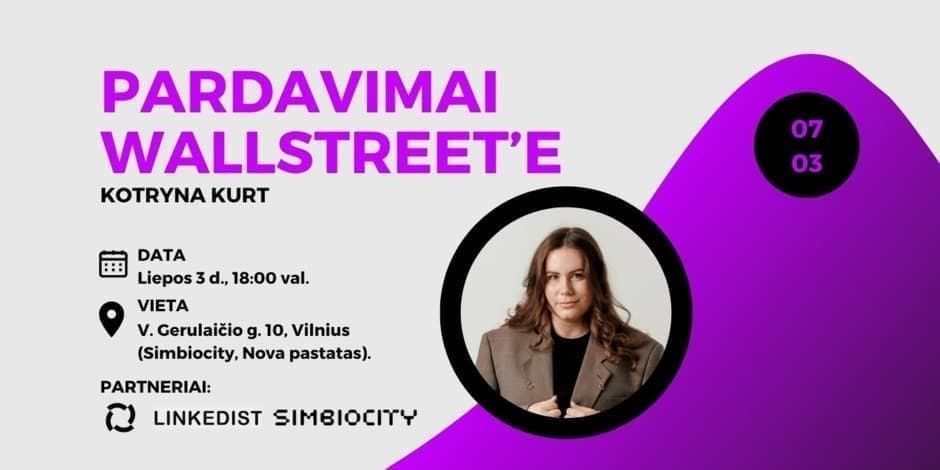 Pardavimai Wallstreet’e