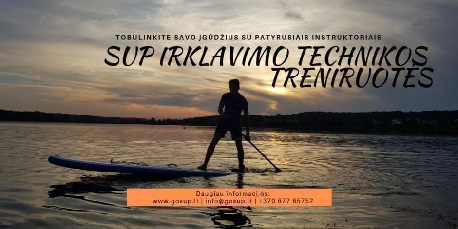 SUP irklavimo technikos treniruotė 08-28