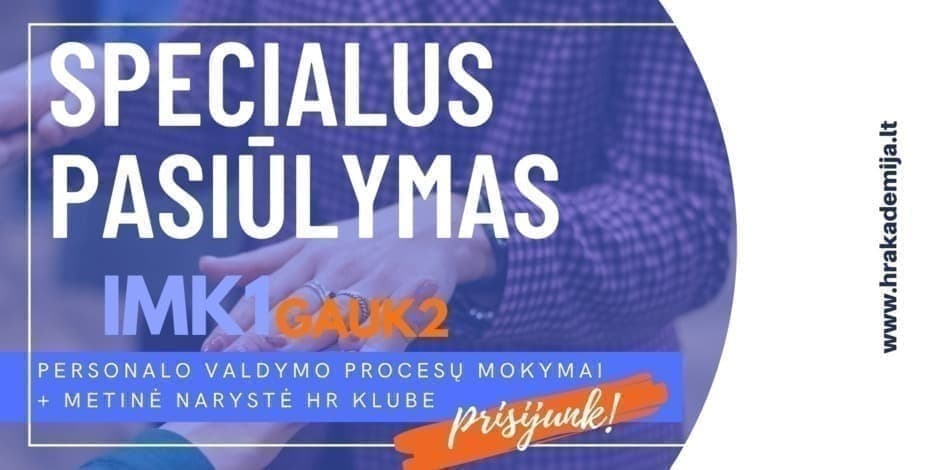 HR AKADEMIJA + HR KLUBO METINĖ NARYSTĖ
