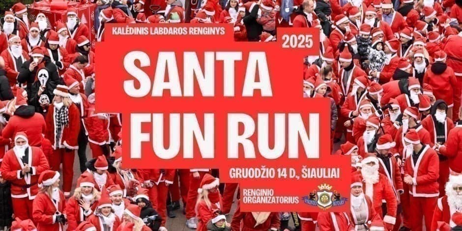 Santa Fun Run Šiauliai 2025