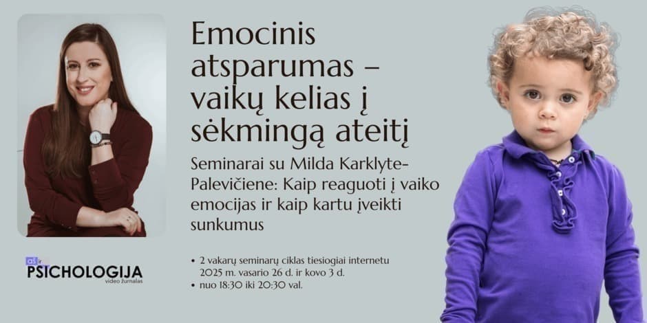 Emocinis atsparumas – vaikų kelias į sėkmingą ateitį