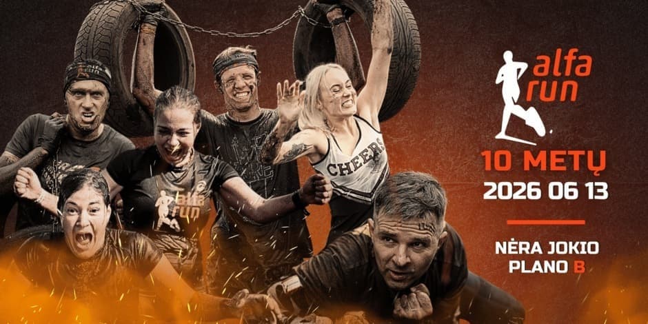 Ekstremalus bėgimas su kliūtimis "ALFA RUN 2026"