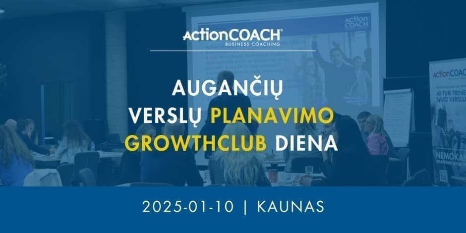 ActionCOACH augančių verslų dirbtuvės