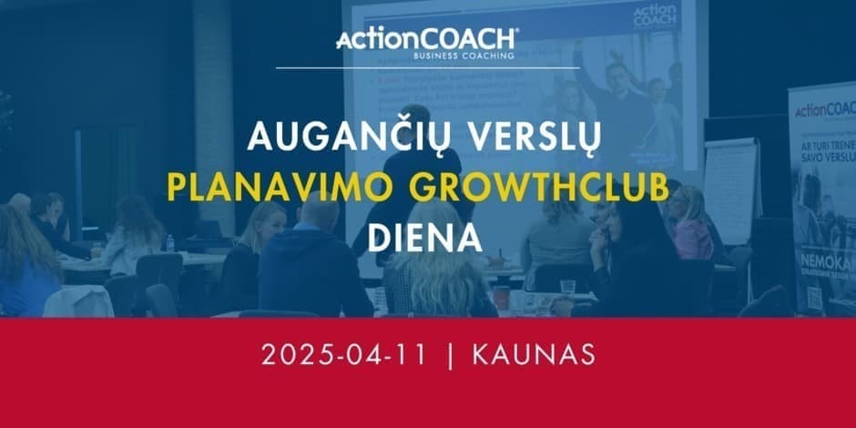 ActionCOACH augančių verslų dirbtuvės