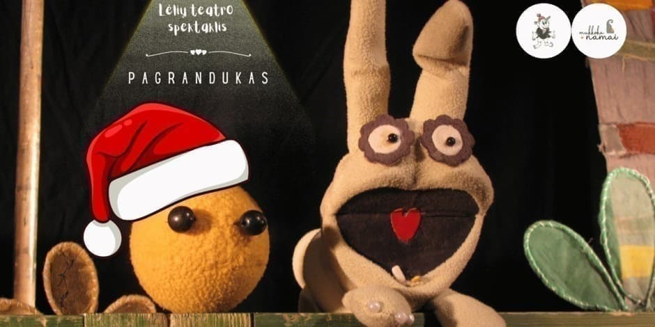 Lėlių teatro spektaklis "Pagrandukas" vaikams nuo 3m. su mažiausio Kalėdų seneliuko pasirodymu