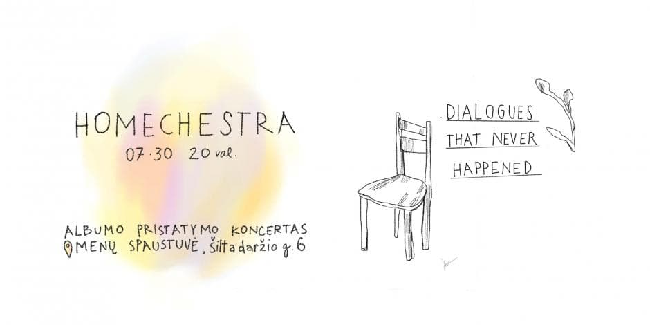 Homechestra albumo pristatymo koncertas 07.30 Vilniuje