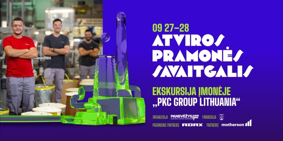 ATVIROS PRAMONĖS SAVAITGALIS 2024 ekskursija įmonėje „PKC Group Lithuania“