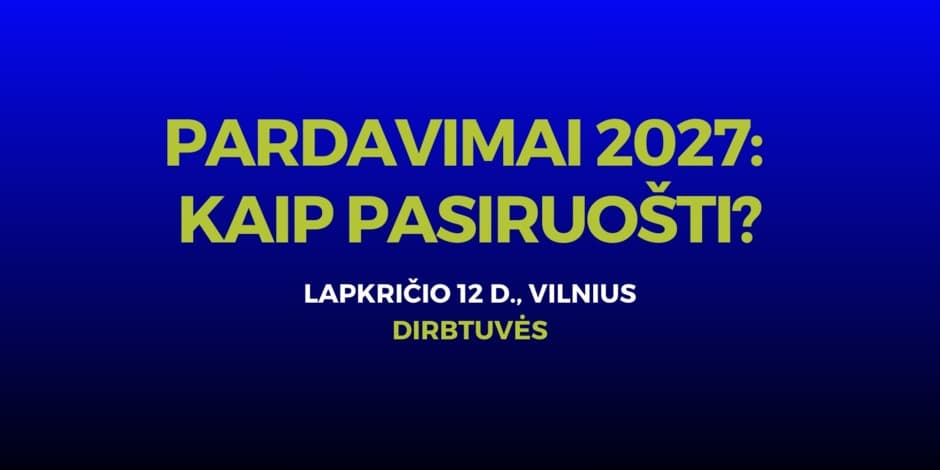 Pardavimai 2027: kaip pasiruošti?