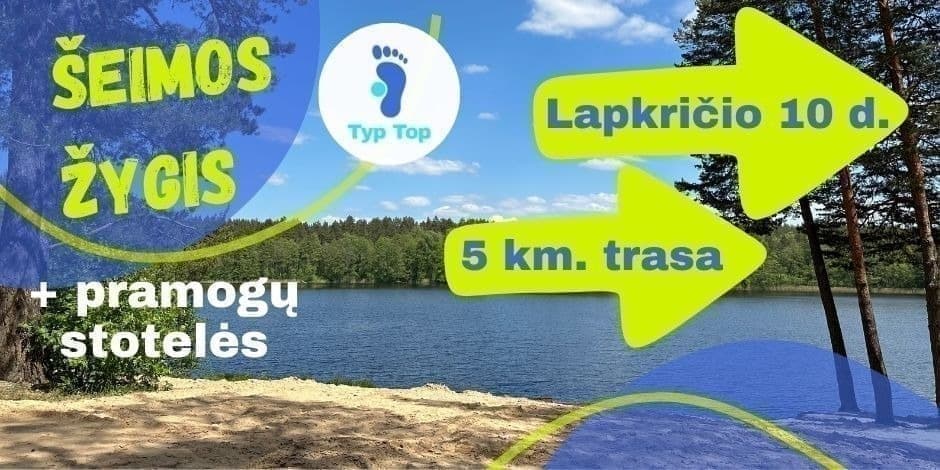 Typ Top pramoginis šeimų žygis lapkritį