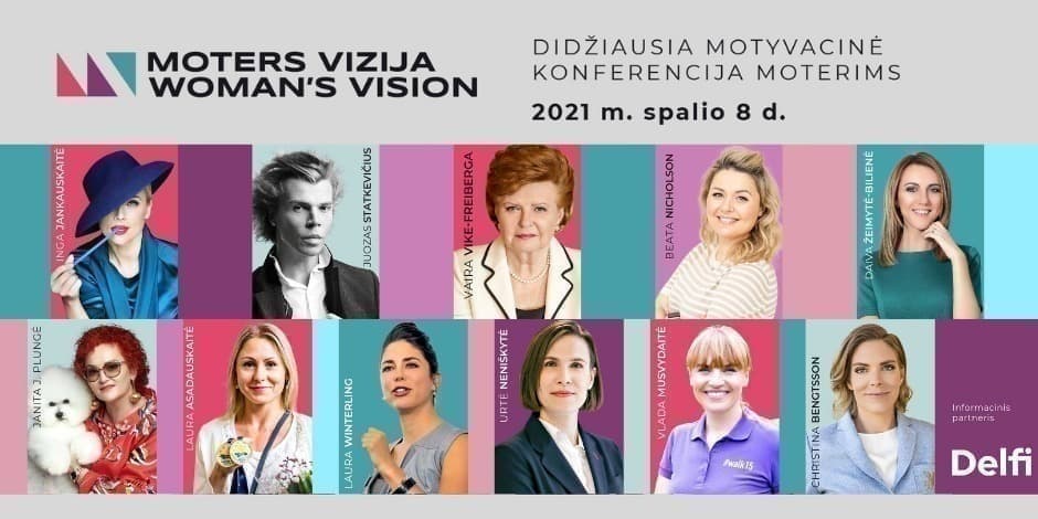 "MOTERS VIZIJA" 2021 | DIDŽIAUSIA MOTYVACINĖ KONFERENCIJA MOTERIMS