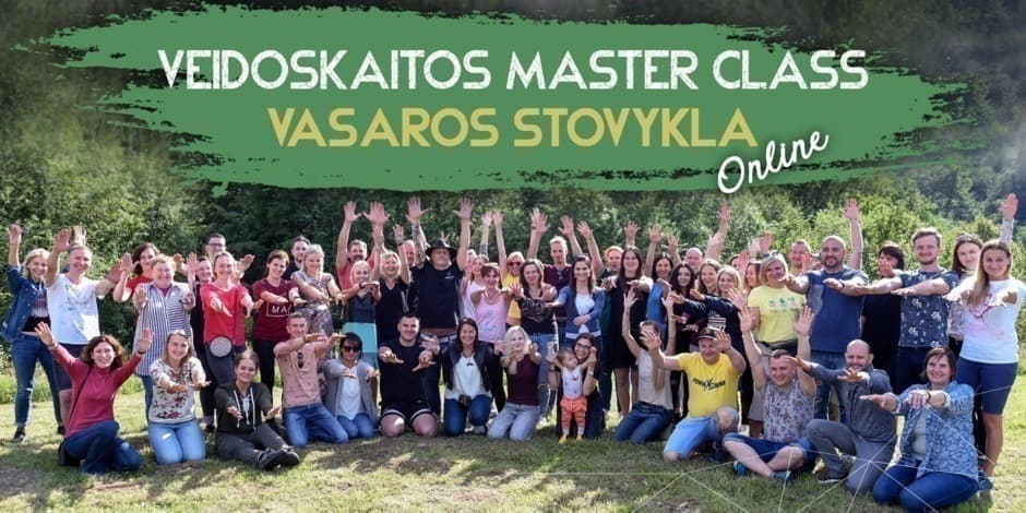Veidoskaitos Master Class Vasaros stovykla online!