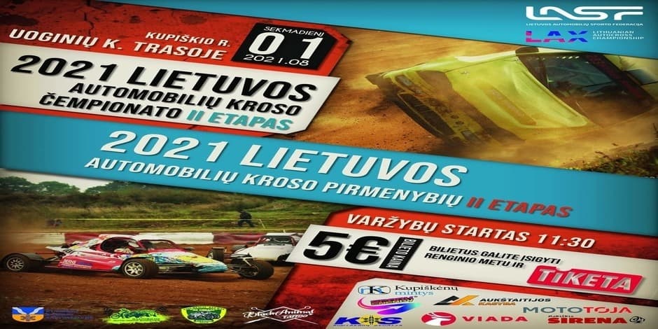 2021 Lietuvos automobilių kroso čempionato 2 etapas, automobilių kroso pirmenybių 2 etapas