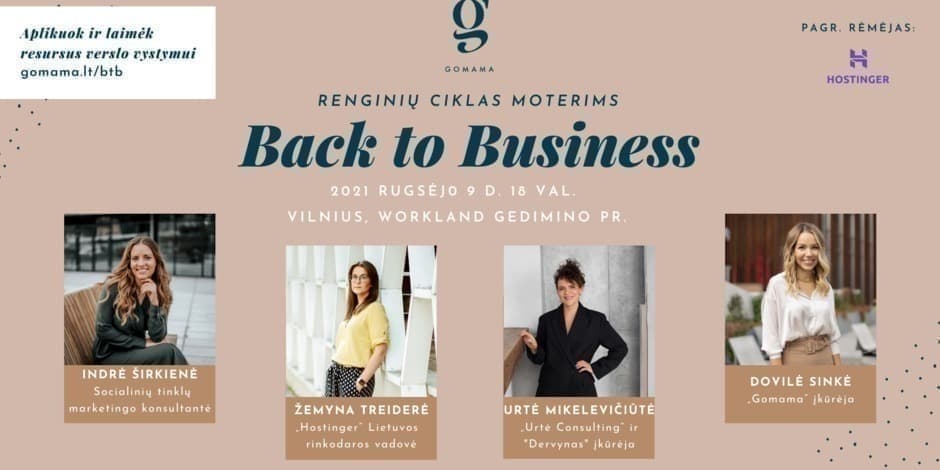 "Back to Business" Rugsėjis Vilniuje
