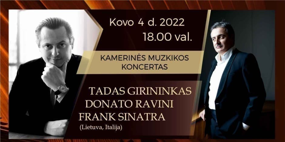 Tadas Girininkas, Donato Ravini, Frank Sinatra. Koncertas (Lietuva, Italija)