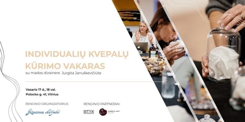 SUSIKURK DOVANĄ SAU - INDIVIDUALIŲ KVEPALŲ KŪRIMO VAKARAS
