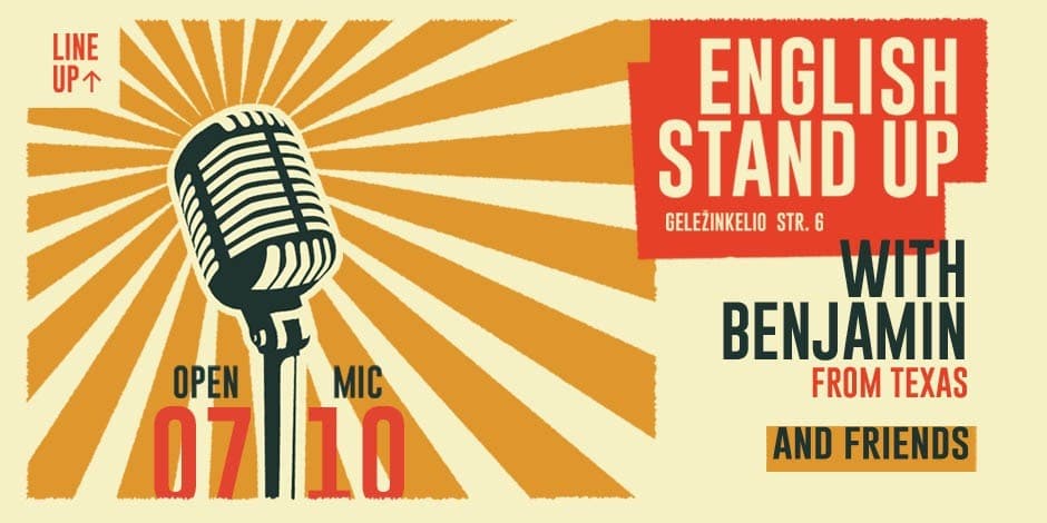 English stand up | LINE UP