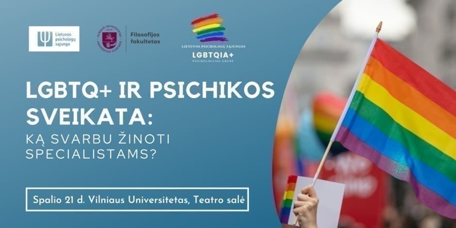 LGBTQ+ ir psichikos sveikata: ką svarbu žinoti specialistams?