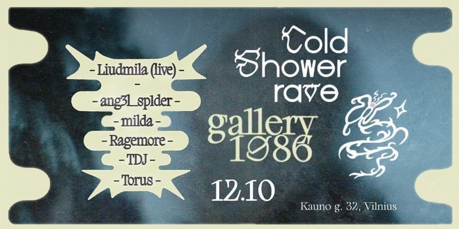 Cold Shower Rave: Liudmila LIVE, ang3l_sp1der, milda, Ragemore, TDJ, Torus