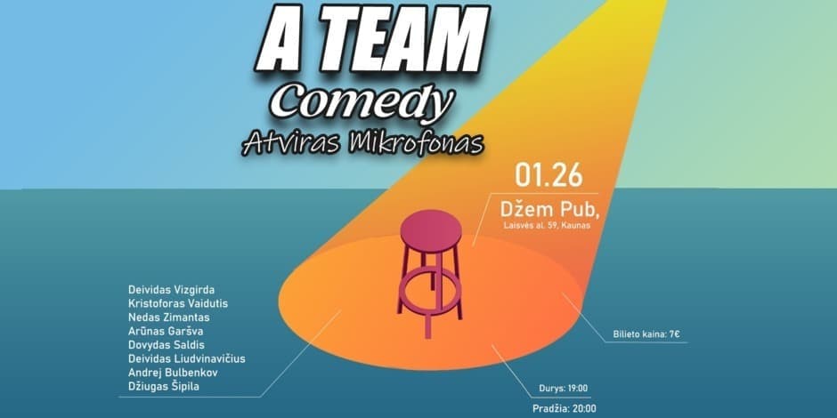 A Team comedy open mic (Kaunas)