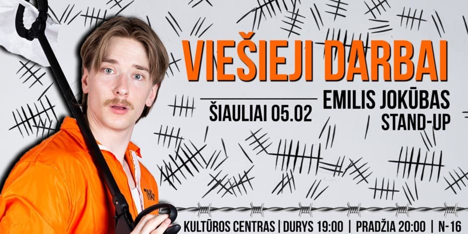 Emilis Jokūbas STAND-UP: VIEŠIEJI DARBAI [Šiauliai]