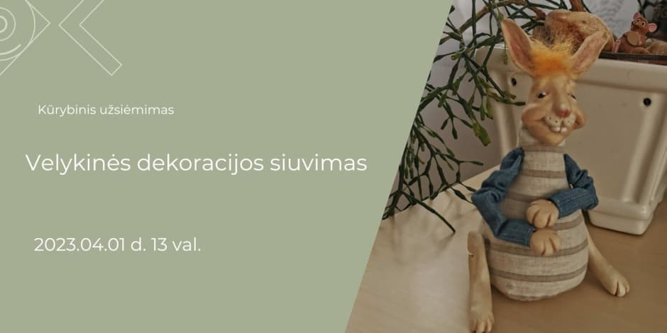 Velykinės dekoracijos siuvimas