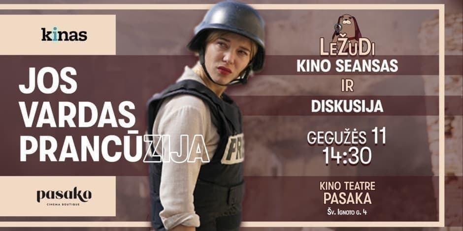 Ležudi'23: diskusija apie žurnalistikos ir kino santykį bei kino filmo „Jos vardas Prancūzija“ peržiūra