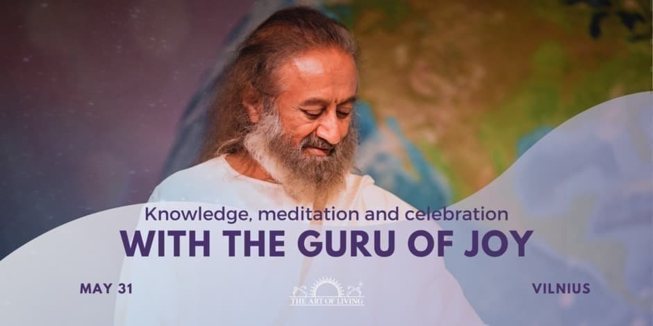 Knowledge, meditation and celebration with the Guru of joy