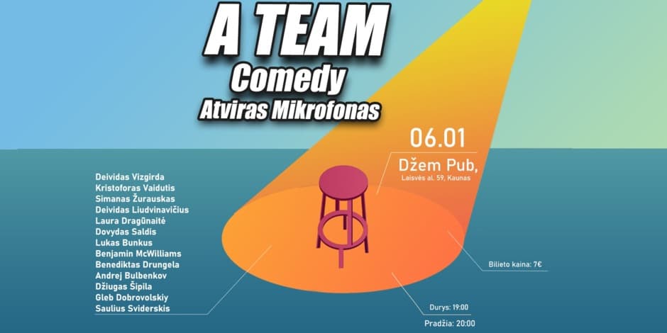 A Team comedy open mic (Kaunas)