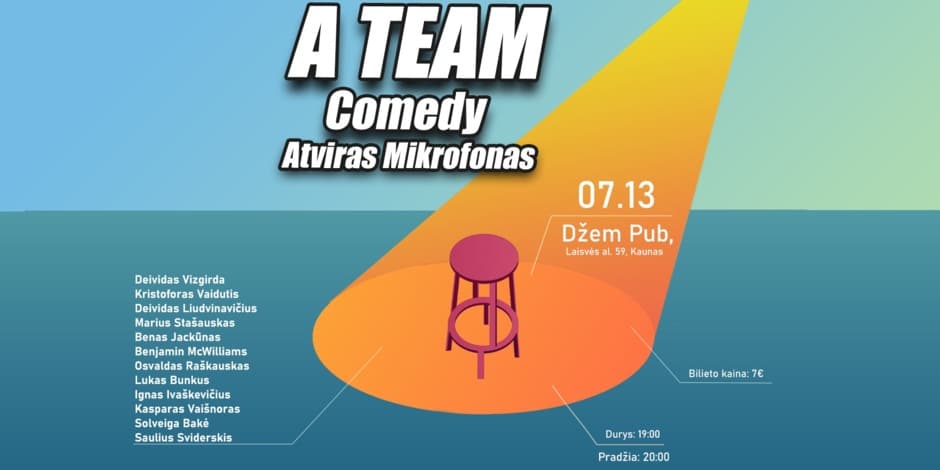 A Team comedy open mic