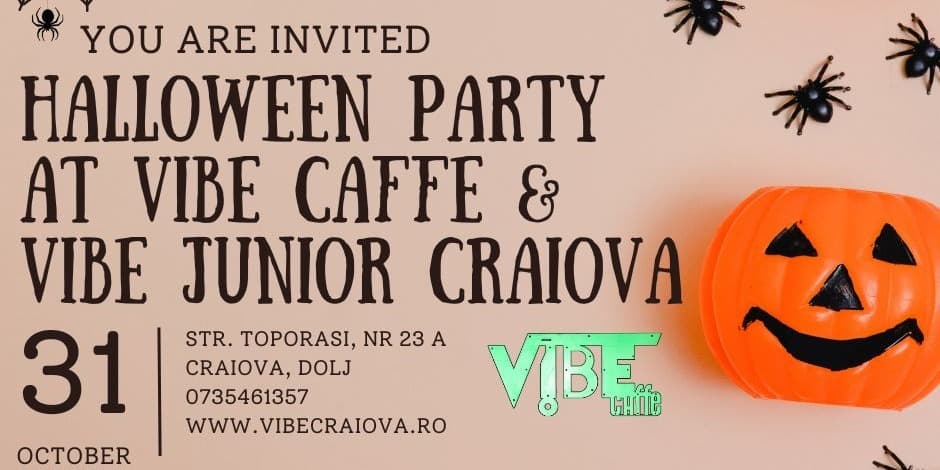 Halloween Party la Vibe Caffe Craiova & Vibe Junior