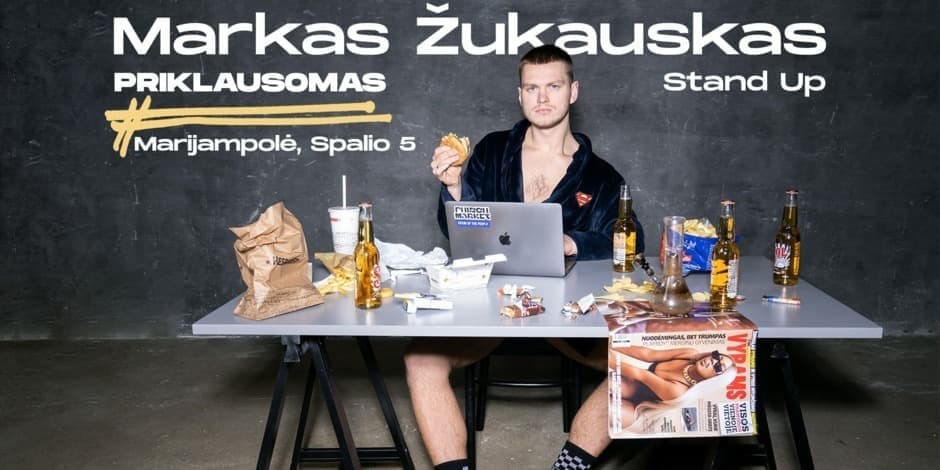 Markas Žukauskas "Priklausomas" Stand-up Marijampolė