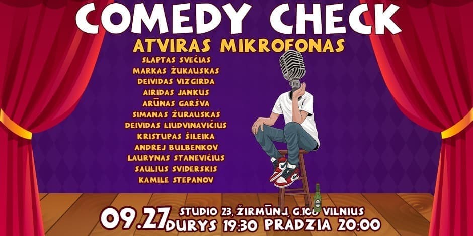 Comedy Check Atviras Mikrofonas