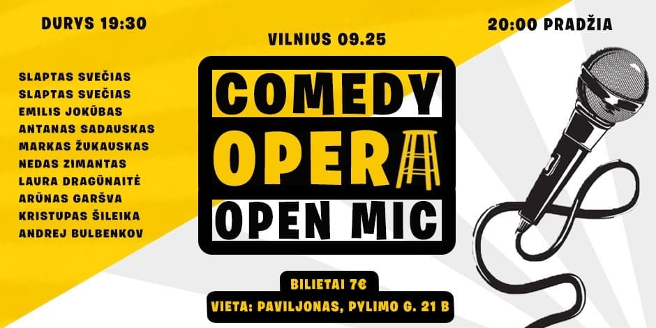 Comedy Opera Open Mic