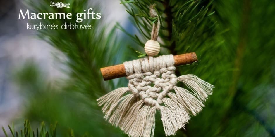 Macrame pynimo dirbtuvės #3 Kalėdos